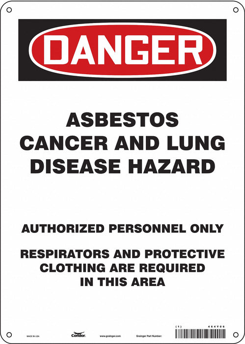 Safety Sign 14 inx10 in Polyethylene