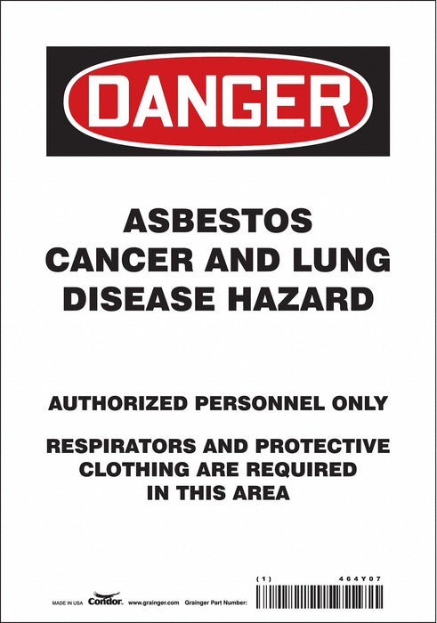 Safety Sign 10 in x 7 in Vinyl