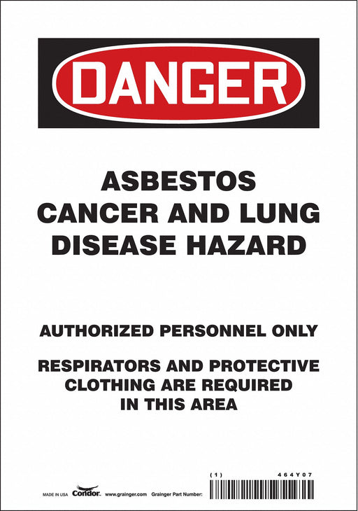 Safety Sign 10 in x 7 in Vinyl