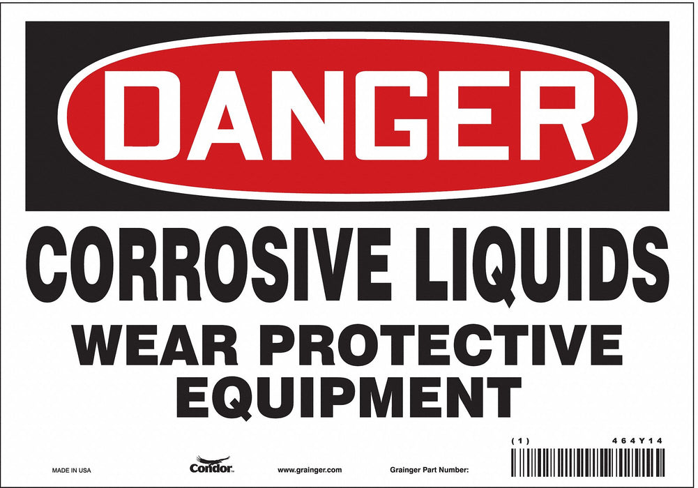 Safety Sign 7 inx10 in Vinyl