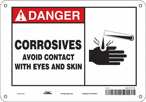 Safety Sign 7 in x 10 in Aluminum