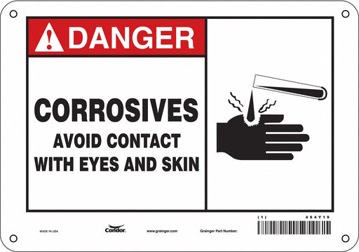 Safety Sign 7 inx10 in Polyethylene