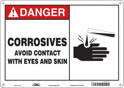 Safety Sign 10 in x 14 in Polyethylene