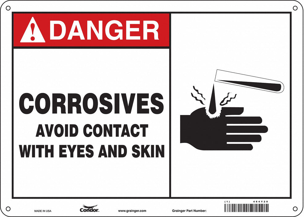 Safety Sign 10 in x 14 in Polyethylene