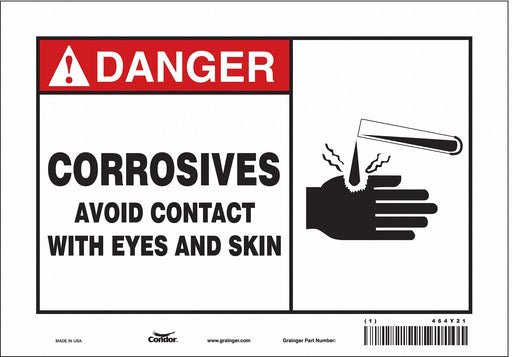 Safety Sign 7 in x 10 in Vinyl
