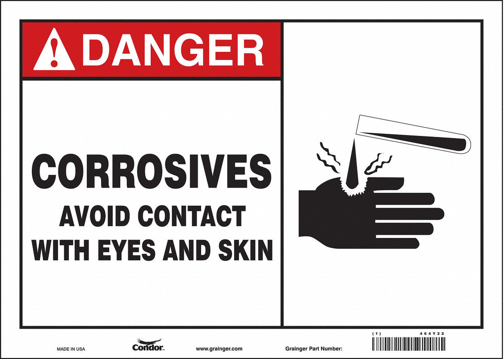 Safety Sign 10 in x 14 in Vinyl