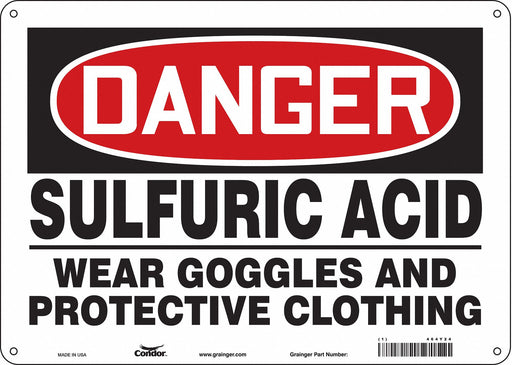 Safety Sign 10 inx14 in Aluminum