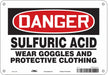 Safety Sign 7 in x 10 in Polyethylene