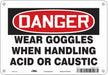 Safety Sign 7 in x 10 in Aluminum