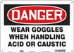 Safety Sign 10 in x 14 in Aluminum