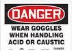 Safety Sign 10 in x 14 in Vinyl