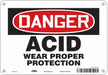 Safety Sign 7 in x 10 in Aluminum
