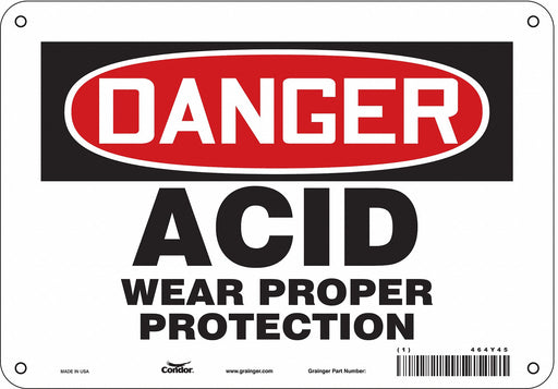 Safety Sign 7 in x 10 in Aluminum