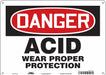 Safety Sign 10 inx14 in Aluminum