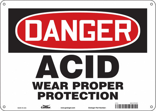 Safety Sign 10 inx14 in Polyethylene