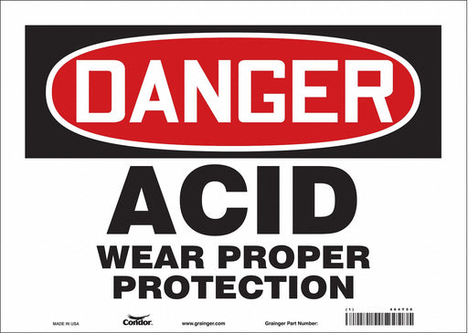 Safety Sign 10 in x 14 in Vinyl