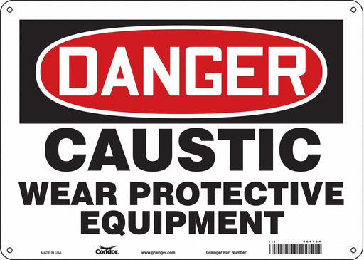 Safety Sign 10 inx14 in Polyethylene