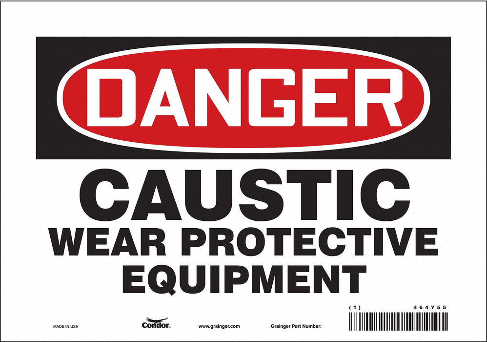 Safety Sign 7 inx10 in Vinyl
