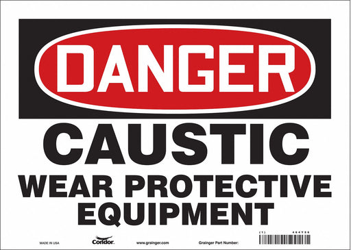 Safety Sign 10 in x 14 in Vinyl
