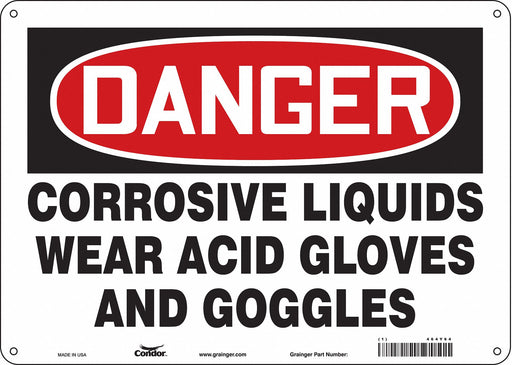 Safety Sign 10 inx14 in Aluminum