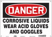 Safety Sign 10 in x 14 in Polyethylene
