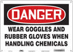 Safety Sign 10 in x 14 in Aluminum