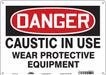 Safety Sign 10 inx14 in Polyethylene