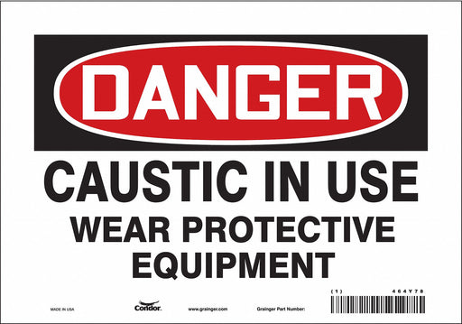 Safety Sign 7 in x 10 in Vinyl