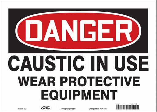 Safety Sign 10 in x 14 in Vinyl