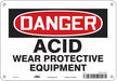 Safety Sign 7 in x 10 in Aluminum
