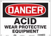 Safety Sign 10 inx14 in Polyethylene