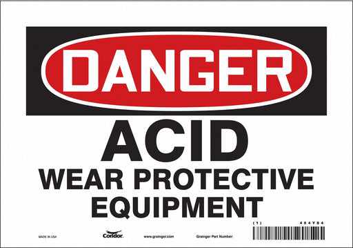 Safety Sign 7 inx10 in Vinyl