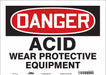 Safety Sign 10 inx14 in Vinyl