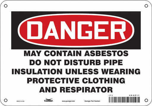 Safety Sign 7 in x 10 in Aluminum