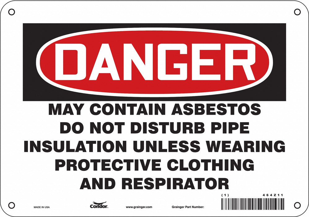 Safety Sign 7 in x 10 in Aluminum