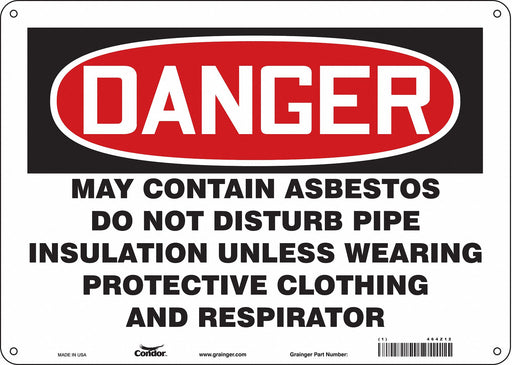 Safety Sign 10 inx14 in Aluminum