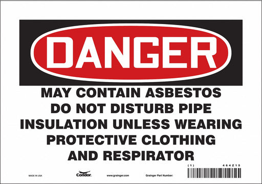 Safety Sign 7 inx10 in Vinyl