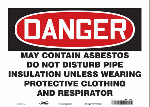 Safety Sign 10 in x 14 in Vinyl