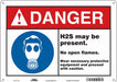 Safety Sign 10 in x 14 in Aluminum