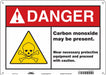 Safety Sign 10 in x 14 in Polyethylene