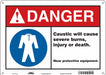 Safety Sign 10 in x 14 in Polyethylene