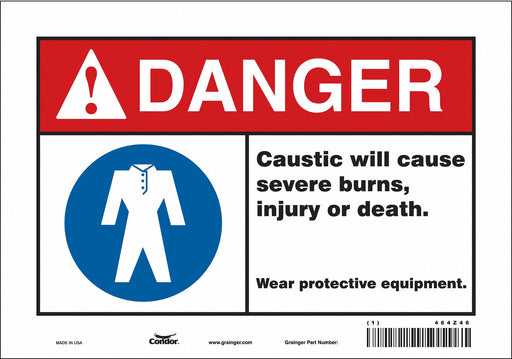 Safety Sign 7 inx10 in Vinyl