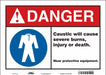 Safety Sign 10 in x 14 in Vinyl