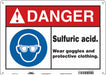 Safety Sign 10 inx14 in Polyethylene