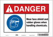 Safety Sign 7 in x 10 in Vinyl