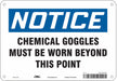 Safety Sign 7 in x 10 in Aluminum