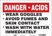 Safety Sign 10 inx14 in Vinyl