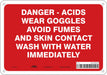 Safety Sign 7 in x 10 in Polyethylene