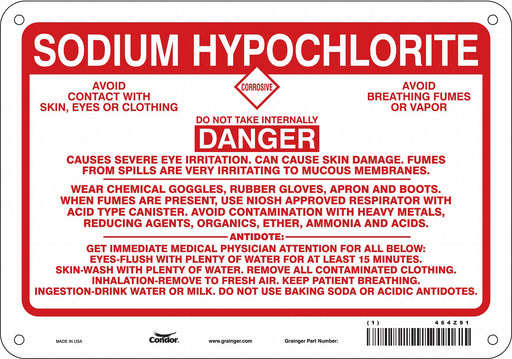 Safety Sign 7 in x 10 in Aluminum