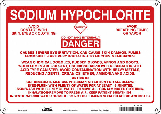 Safety Sign 10 inx14 in Aluminum